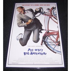Pee Wee&apos;s Big Adventure 11X17 Original Movie Poster Paul Reubens Pee-Wee Herman   192570679650